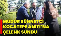 Müdür Sünnetci, Kocatepe Anıtı’na Çelenk Sundu