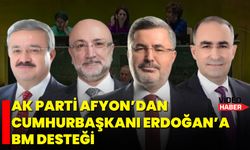 AK Parti Afyon’dan Cumhurbaşkanı Erdoğan’a BM Desteği