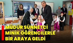 Müdür Sünnetci, Minik Öğrencilerle Bir Araya Geldi