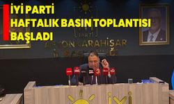 İYİ Parti Haftalık Basın Toplantısı Başladı
