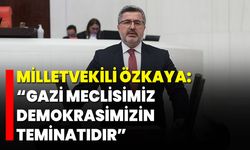 Milletvekili Özkaya: “Gazi Meclisimiz Demokrasimizin Teminatıdır”