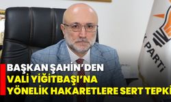 Başkan Şahin’den Vali Yiğitbaşı’na Yönelik Hakaretlere Sert Tepki