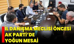 İl Danışma Meclisi Öncesi AK Parti’de Yoğun Mesai