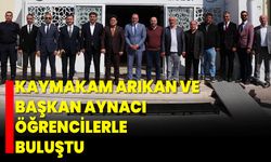 Kaymakam Arıkan ve Başkan Aynacı Öğrencilerle Buluştu
