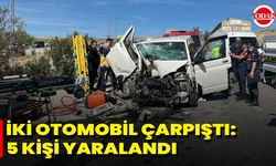 İki Otomobil Çarpıştı: 5 Kişi Yaralandı
