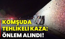Komşuda tehlikeli kaza: Önlem alındı!
