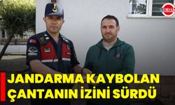 Jandarma Kaybolan Çantanın İzini Sürdü