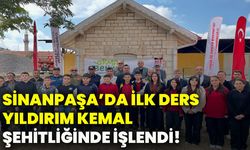 Sinanpaşa’da ilk ders, Yıldırım Kemal Şehitliğinde işlendi!