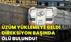 Üzüm yüklemeye geldi, direksiyon başında ölü bulundu!