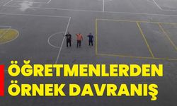 Öğretmenlerden örnek davranış