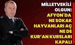 Milletvekili Olgun: “Afyon'da Ne Sokak Hayvanları Aç, Ne De Kur’an Kursları Kapalı”