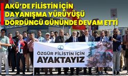 AKÜ’de Filistin İçin Dayanışma Yürüyüşü Dördüncü Gününde Devam Etti