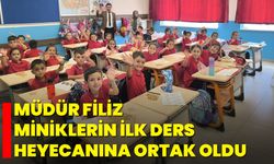 Müdür Filiz, Miniklerin İlk Ders Heyecanına Ortak Oldu
