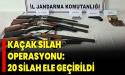 Kaçak Silah Operasyonu: 20 Silah Ele Geçirildi