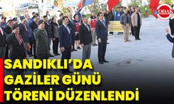 Sandıklı’da Gaziler Günü Töreni Düzenlendi