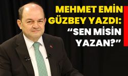 Mehmet Emin Güzbey yazdı: “Sen misin yazan?”