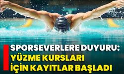 Sporseverlere Duyuru: Yüzme Kursları İçin Kayıtlar Başladı