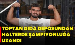 Toptan gıda deposundan halterde şampiyonluğa uzandı
