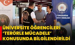Üniversite öğrencileri ‘terörle mücadele’ konusunda bilgilendirildi