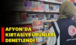 Afyon’da Kırtasiye Ürünleri Denetlendi