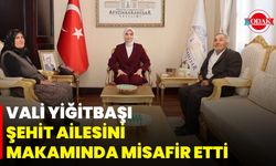 Vali Yiğitbaşı Şehit Ailesini Makamında Misafir Etti