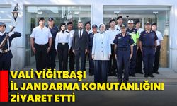 Vali Yiğitbaşı İl Jandarma Komutanlığını Ziyaret Etti