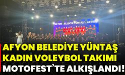 Afyon Belediye Yüntaş Kadın Voleybol Takımı Motofest’te alkışlandı!