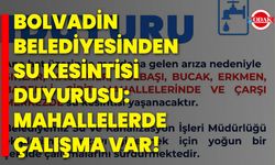 Bolvadin Belediyesinden Su Kesintisi Duyurusu: Mahallelerde Çalışma Var!
