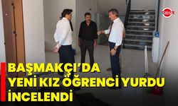 Başmakçı’da yeni kız öğrenci yurdu incelendi