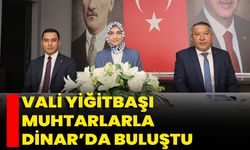 Vali Yiğitbaşı Muhtarlarla Dinar’da Buluştu