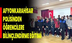 Afyonkarahisar Polisinden Öğrencilere Bilinçlendirme Eğitimi
