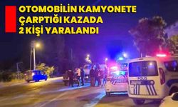 Otomobilin Kamyonete Çarptığı Kazada 2 Kişi Yaralandı
