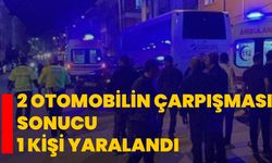 2 otomobilin çarpışması sonucu 1 kişi yaralandı