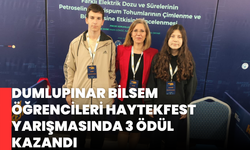 Dumlupınar  BİLSEM öğrencileri HAYTEKFEST yarışmasında 3 ödül aldı