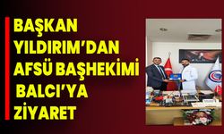 Başkan Yıldırım’dan AFSÜ Başhekimi Doç. Dr. Aydın Balcı’ya Ziyaret