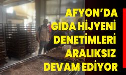 Afyon’da Gıda Hijyeni Denetimleri Aralıksız Devam Ediyor
