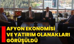 Afyon Ekonomisi Ve Yatırım Olanakları Görüşüldü