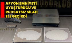 Afyon Emniyeti Uyuşturucu Ve Ruhsatsız Silah Ele Geçirdi