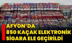 Afyon’da 850 Kaçak Elektronik Sigara Ele Geçirildi