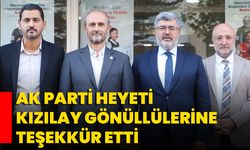 AK Parti Heyeti Kızılay Gönüllülerine Teşekkür Etti