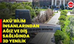 Akü Bilim İnsanlarından Ağız Ve Diş Sağlığında 3d Yenilik