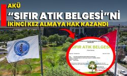 AKÜ, “Sıfır Atık Belgesi”ni İkinci Kez Almaya Hak Kazandı