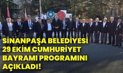 Sinanpaşa Belediyesi 29 Ekim cumhuriyet bayramı programını açıkladı!