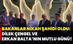 Bakanlar nikah şahidi oldu: Dilek Çengel ve Erkan Balta’nın mutlu günü!