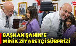 Başkan Şahin’e Minik Ziyaretçi Sürprizi