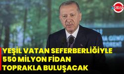Yeşil Vatan Seferberliğiyle 550 Milyon Fidan Toprakla Buluşacak