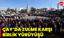 Çay’da Zulme Karşı Birlik Yürüyüşü