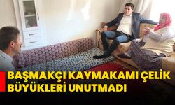 Başmakçı Kaymakamı Çelik büyükleri unutmadı