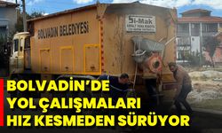 Bolvadin’de Yol Çalışmaları Hız Kesmeden Sürüyor