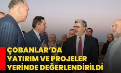 Çobanlar’da Yatırım Ve Projeler Yerinde Değerlendirildi